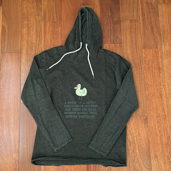 Funny Chicken Pullover Hoodie Unisex Large - Picture 3 of 12